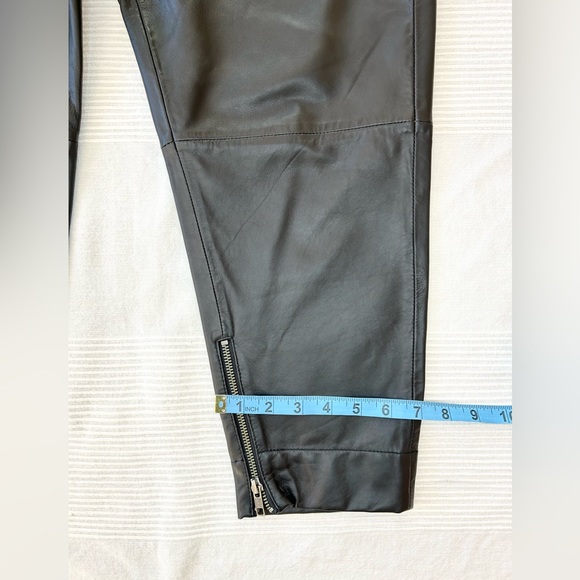 One Tea Spoon Brooklyn cropped Leather Boyfriend Pant - Picture 9 of 16